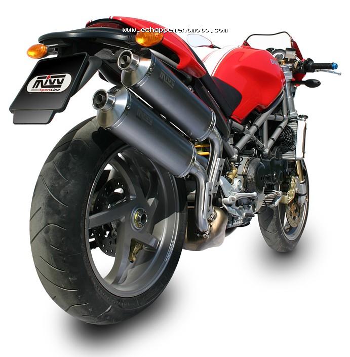 DUCATI MONSTER S4R - MIVV DOUBLES SORTIES TITANE